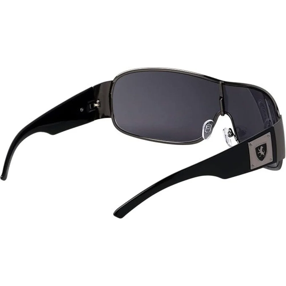 Men Sport Sunglasses Driving Pilot Fishing Eyewear Wrap Glasses US Metal Frame